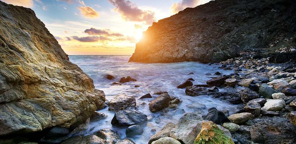 Beautiful seascape. Composition of nature.