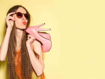 When in doubt, wear rose pumps