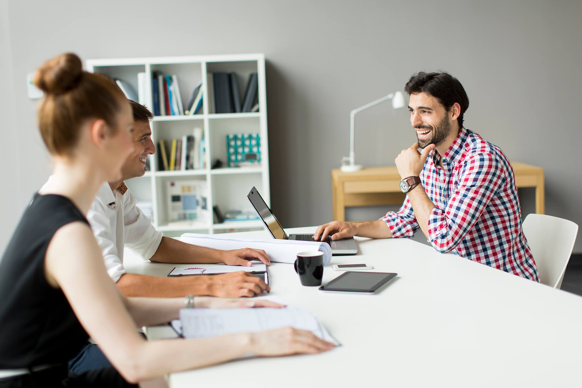 Young people in the office
