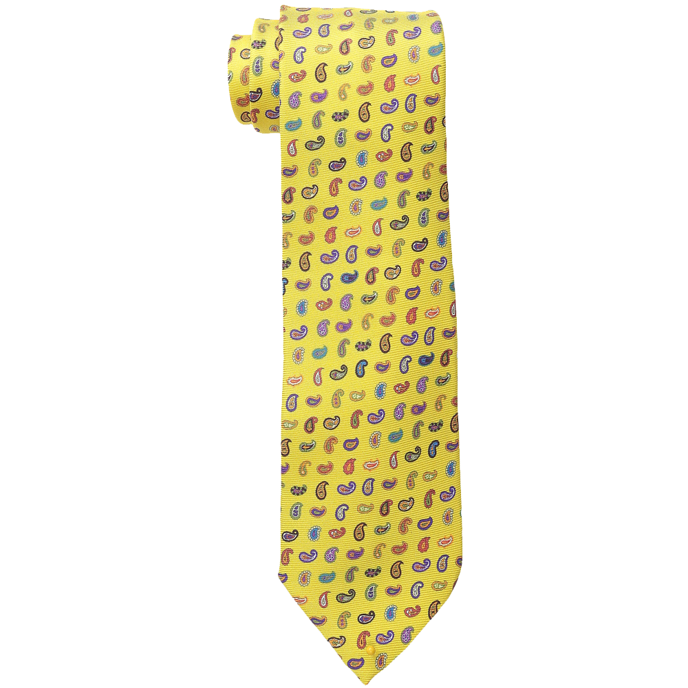 Etro Allover Mini Paisley Regular Width Silk Tie 1